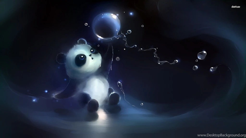 Cute Panda Playing With Bubbles Wallpapers Artistic Wallpapers ...