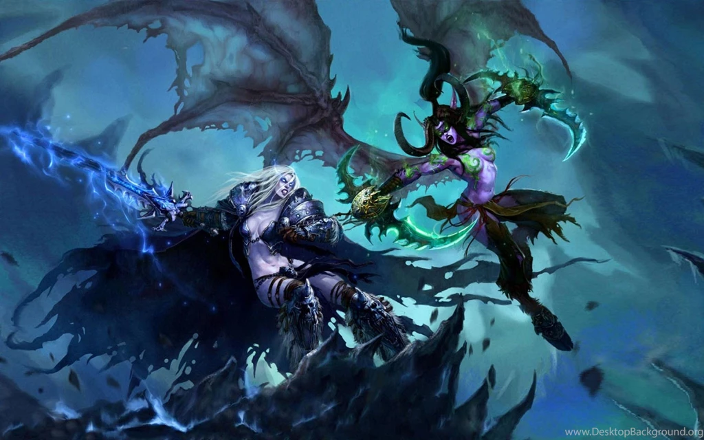 Rule 63 Illidan Stormrage Arthas Death Knight Wallpapers