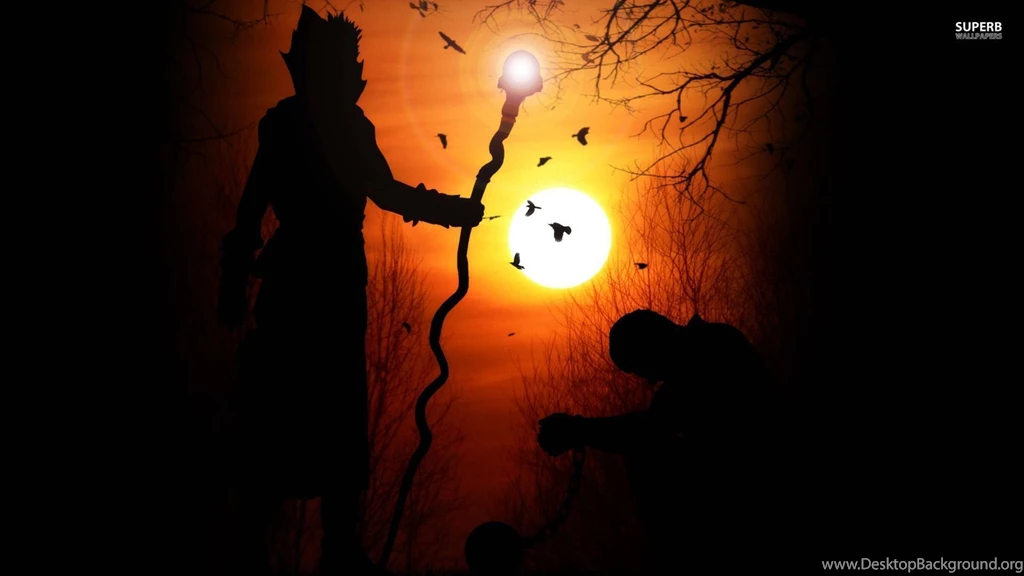 Wizard Silhouette In The Sunset Wallpapers Fantasy Wallpapers ...
