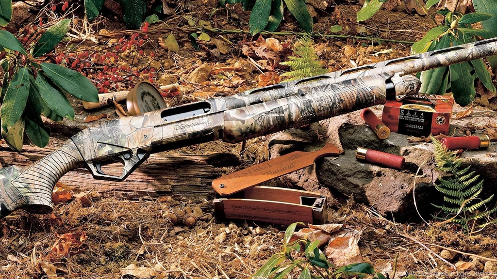 Shotgun For Hunting In Jungle HD Desktop Images
