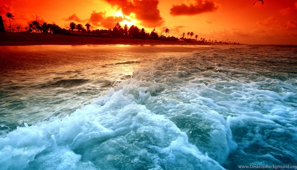 Ocean Sunset Desktop Wallpapers
