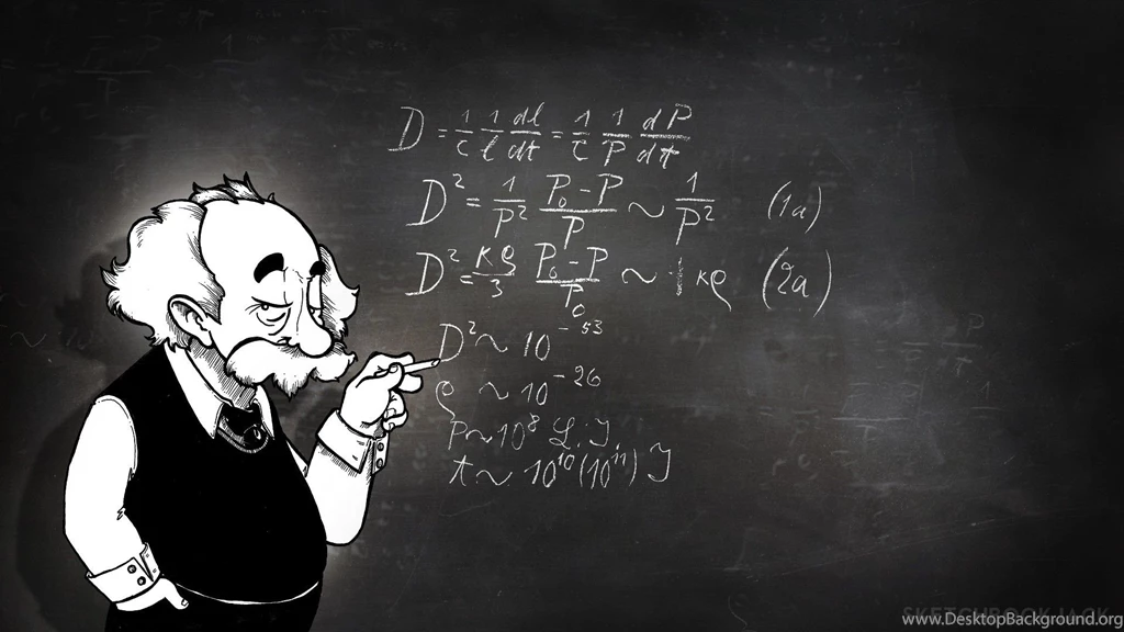 Albert Einstein Physics Chalk Board Math Wallpapers