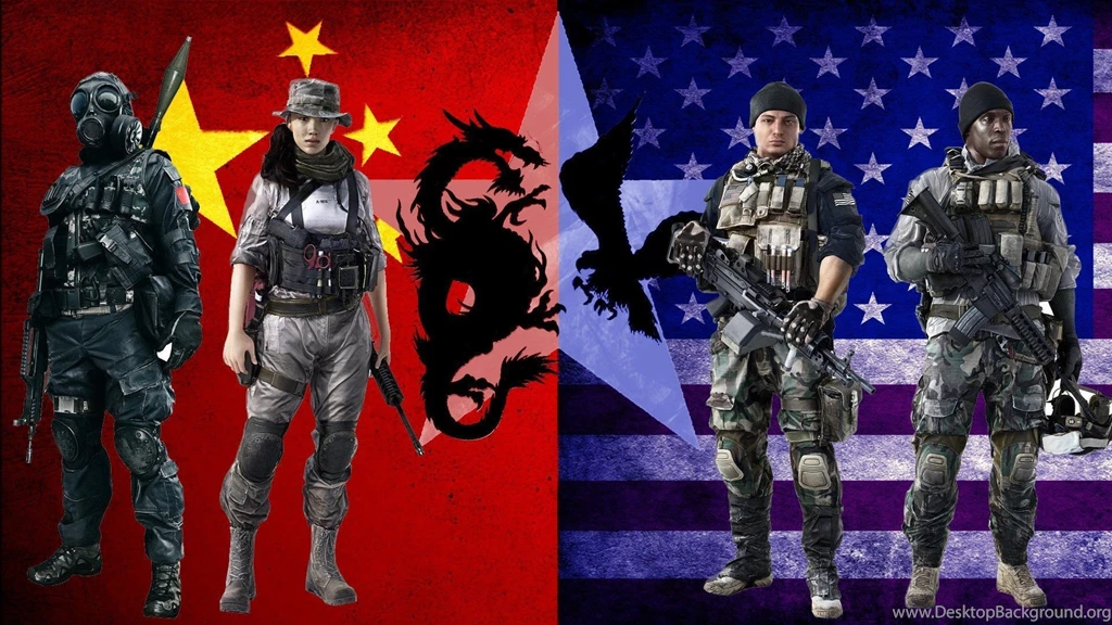 Guns Dragons China Flags USA Gas Masks Battlefield 4 Wallpapers ...