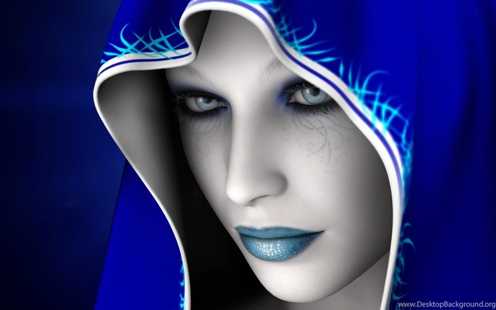 1920x1200 Art Blue Girl Wallpapers