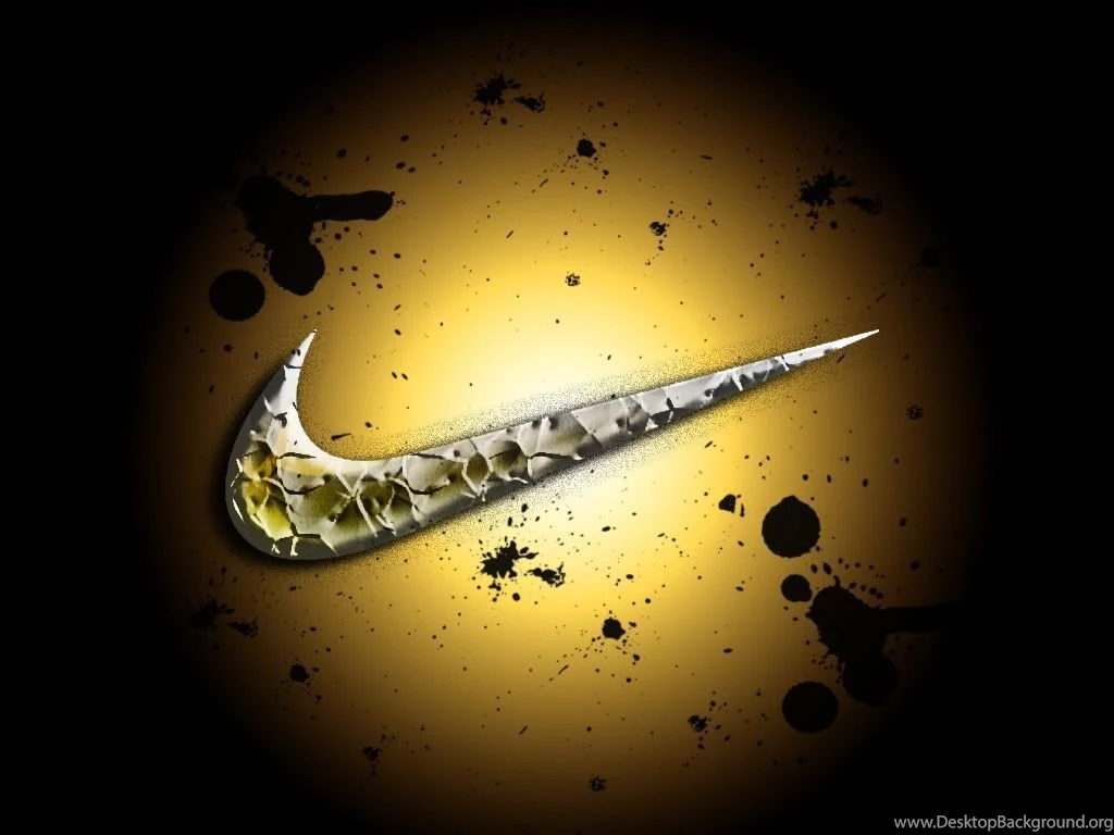 Gold on sale nike swoosh