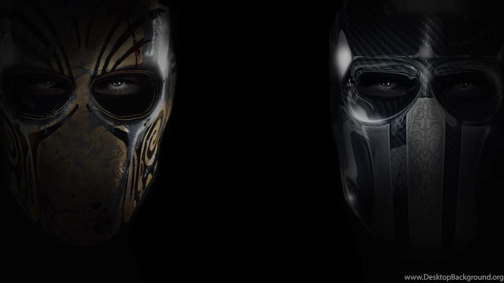 Two Masked Men, Black Backgrounds Wallpapers And Images ...