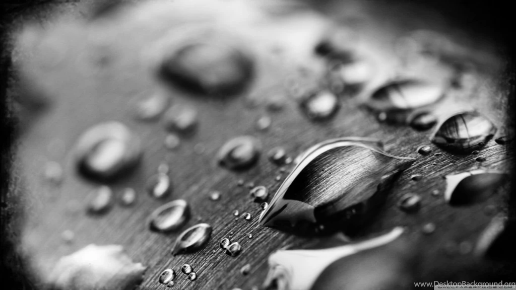Drops Of Water Black And White HD Desktop Wallpapers : Widescreen ...
