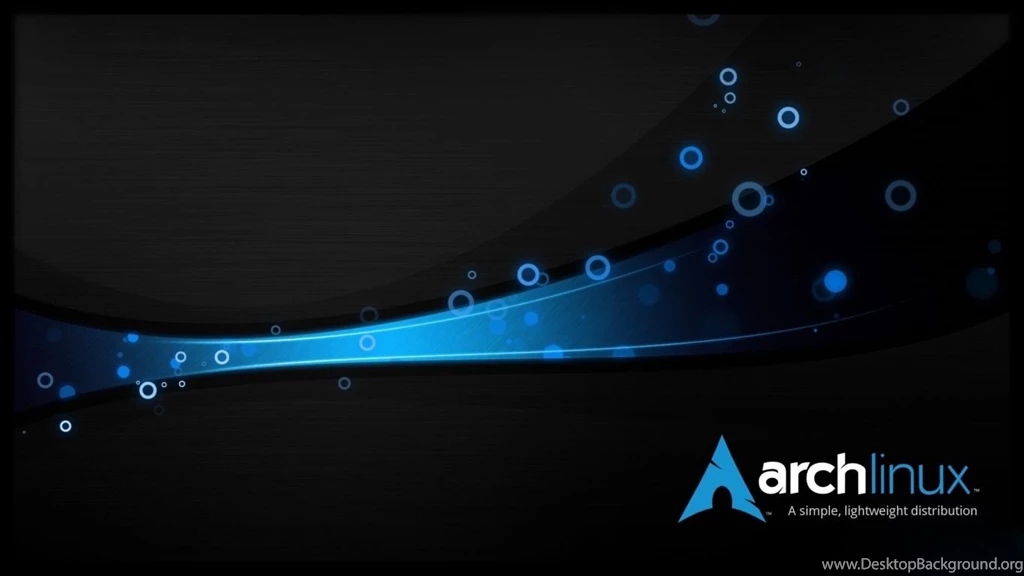 Download Wallpapers 1366x768 Linux, Archlinux, Os, Blue, Black ...