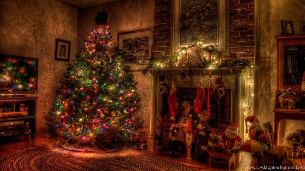 Download Wallpapers 2560x1440 Tree, Christmas, Holiday, Garland ...