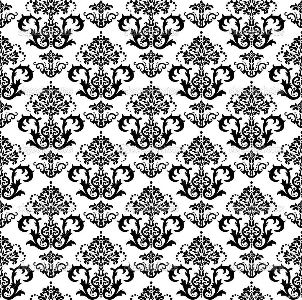 Download Depositphotos Seamless Black And White Floral Wallpapers ...