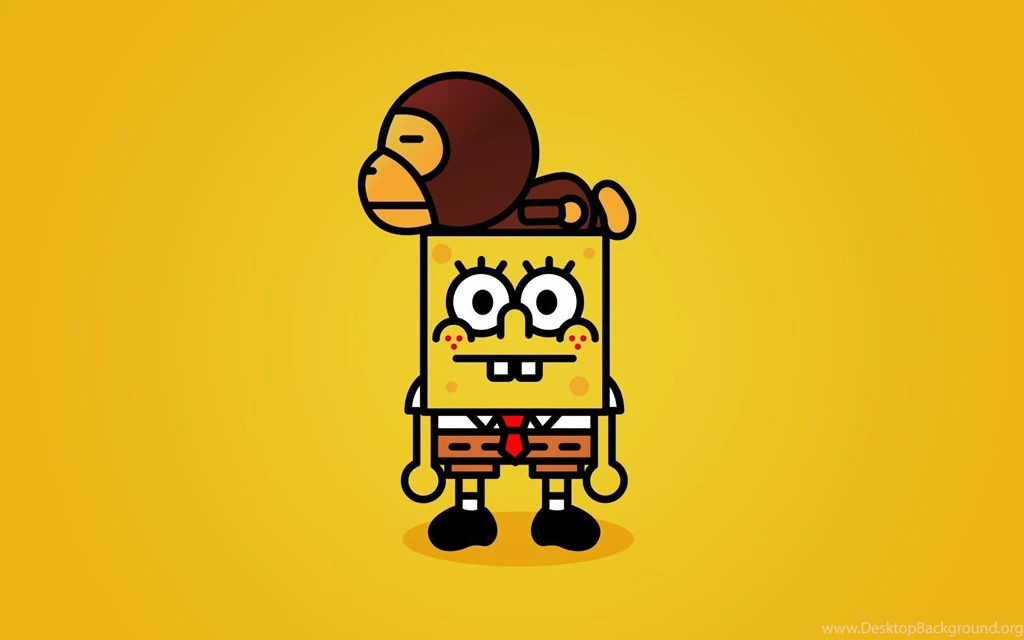 Monkey On The Head SpongeBob Wallpapers And Images Wallpapers ...