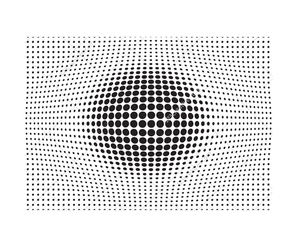 Hypnotic Optical Illusion Halftone Backgrounds Vector Pack