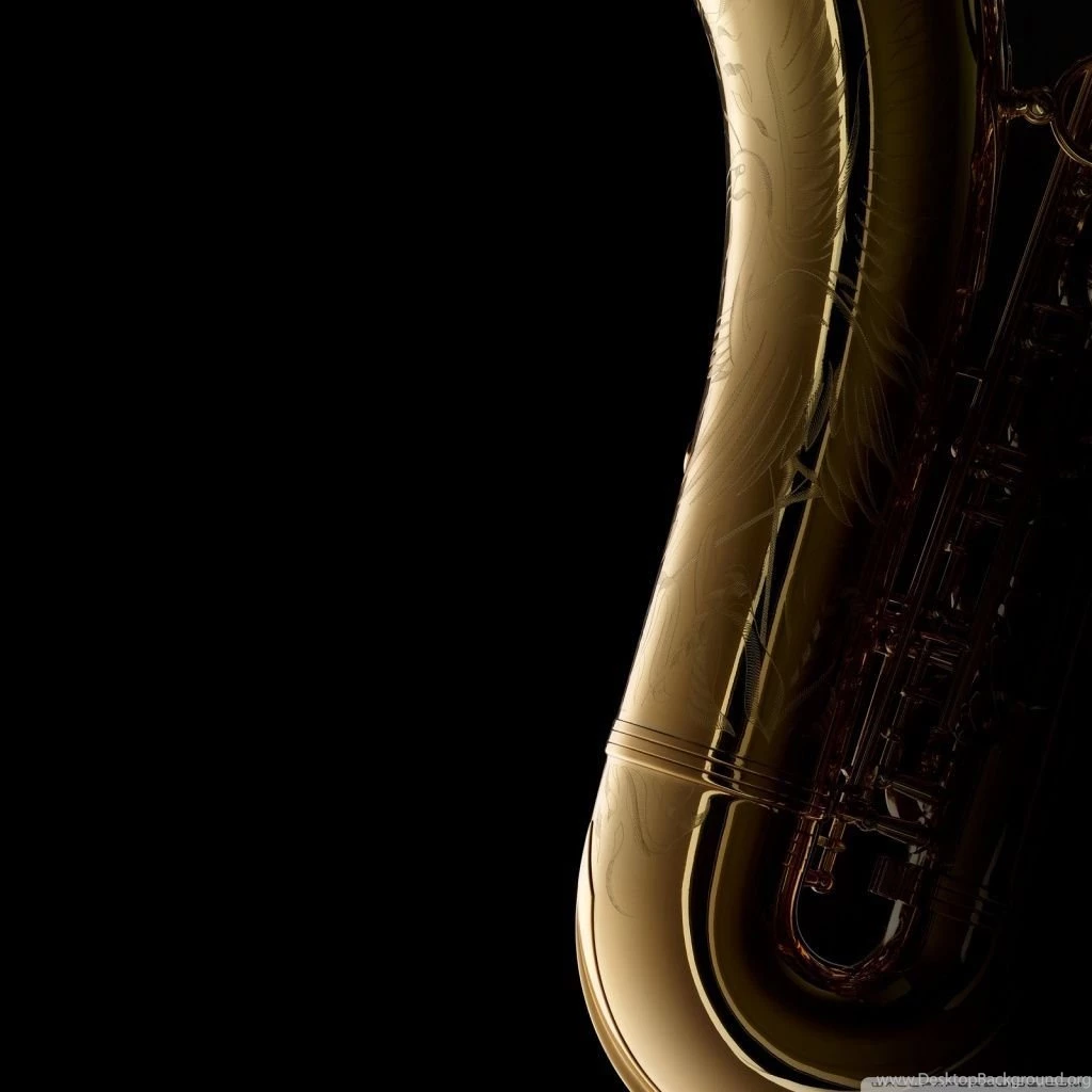Saxophone On Black Backgrounds HD Desktop Wallpapers : Fullscreen ...