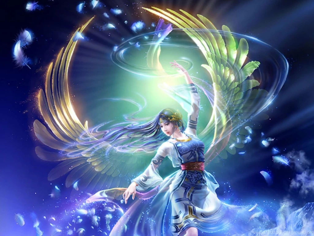 Fantasy Angel Of Light Desktop Backgrounds : Wallpapers13.com