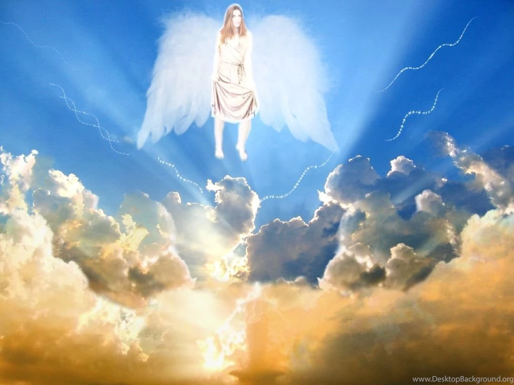 Flying On The Sky Angel Backgrounds Wallpapers