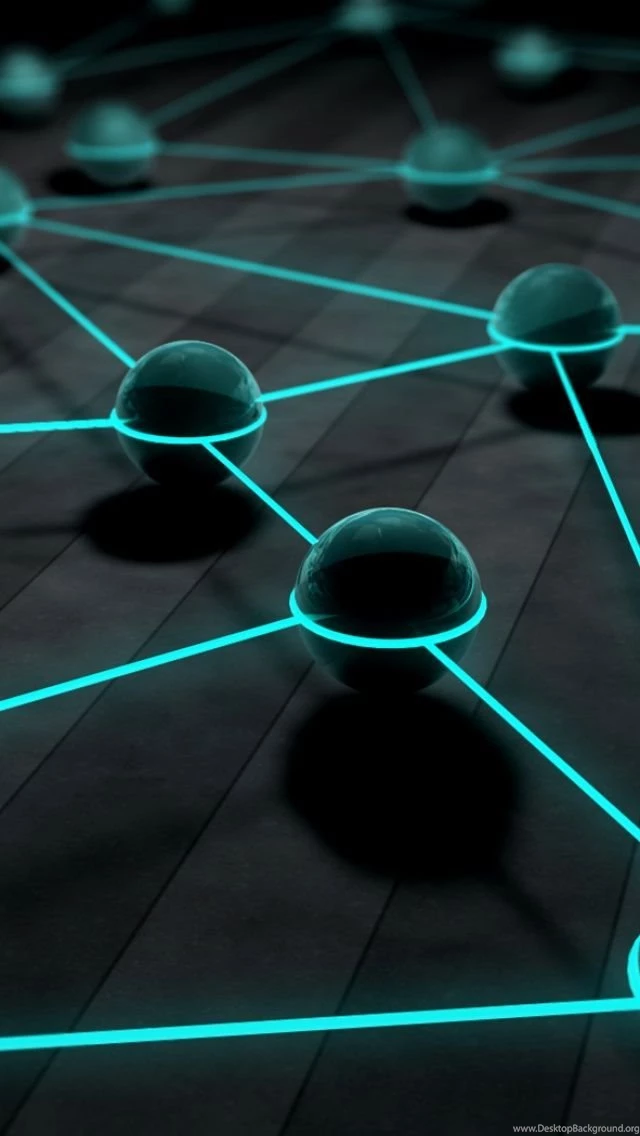 3d Blue Balls iPhone 5 Wallpapers