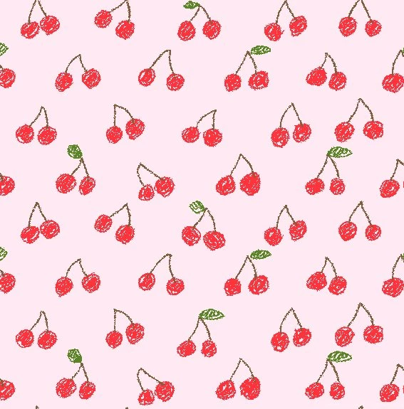 Cherry(Crayon Drawing) Background, Wallpapers