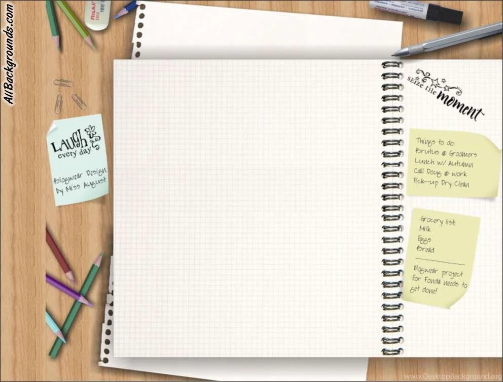 Note Book Backgrounds Twitter & Myspace Backgrounds