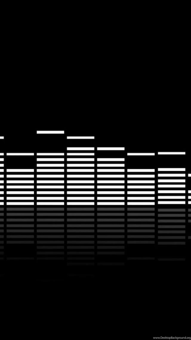 Black And White Equalizer iPhone 5 Wallpapers