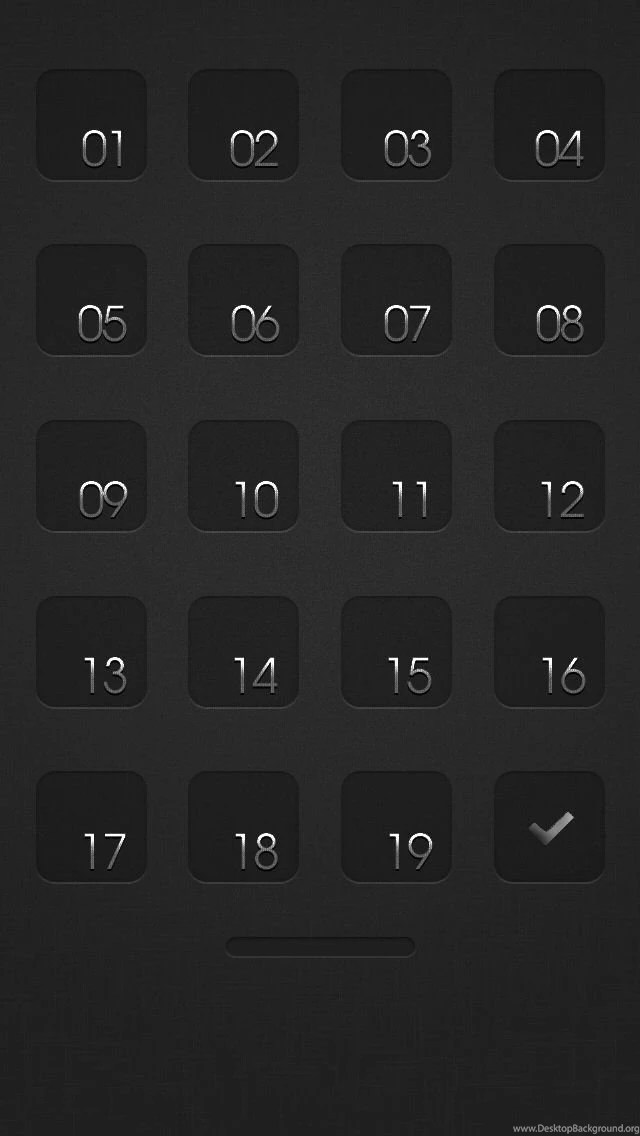 Black Slate Icons iPhone 5 Wallpapers (640x1136)