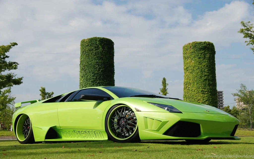 Tuning Green Lambo Wallpapers