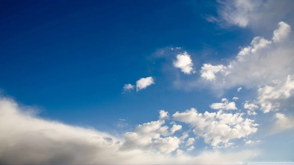 Deep Blue Sky With White Clouds HD Desktop Wallpapers : Widescreen ...