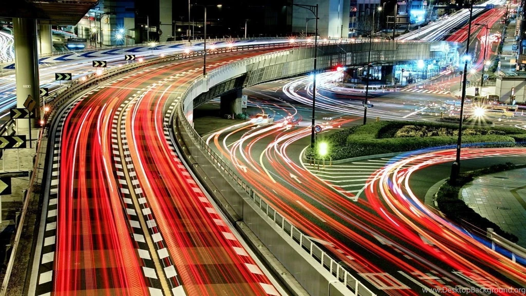 1366x768 Tokyo Traffic Night Wallpapers