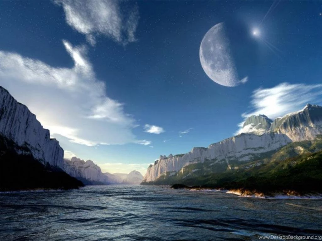 Top Wallpapers Island And Moon Images For Pinterest