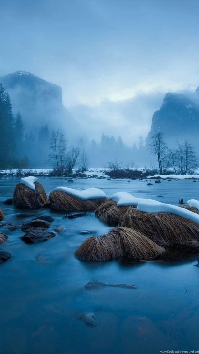 640x1136 Yosemite National Park Winter Iphone 5 Wallpapers