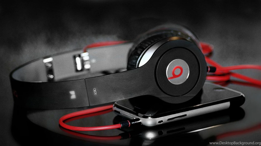 Download Wallpapers 1920x1080 Headphones, Phone, Reflection, Table ...