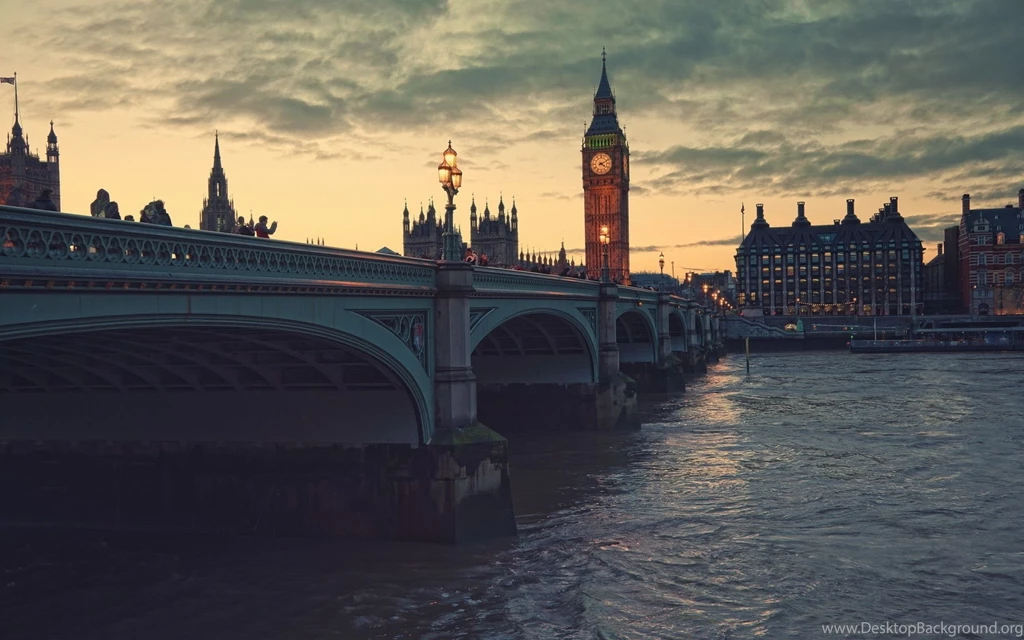 Download Wallpapers 2560x1600 Night, London, Bridge, River, Clock ...