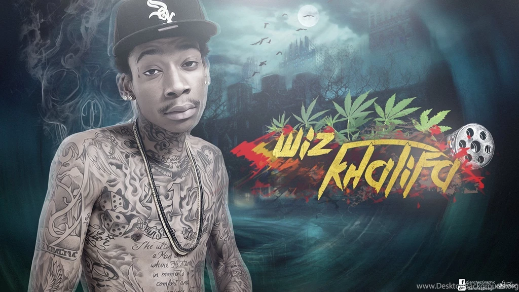 WIZ KHALIFA Rap Rapper Hip Hop Gangsta 1wizk Weed Drugs Marijuana ...