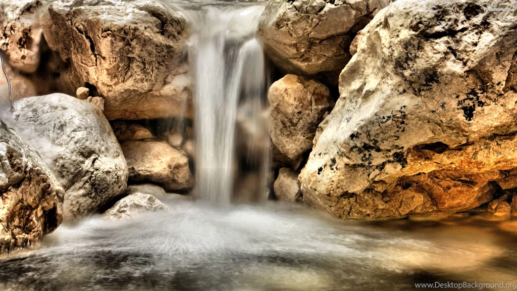 Rocky Waterfall Wallpapers