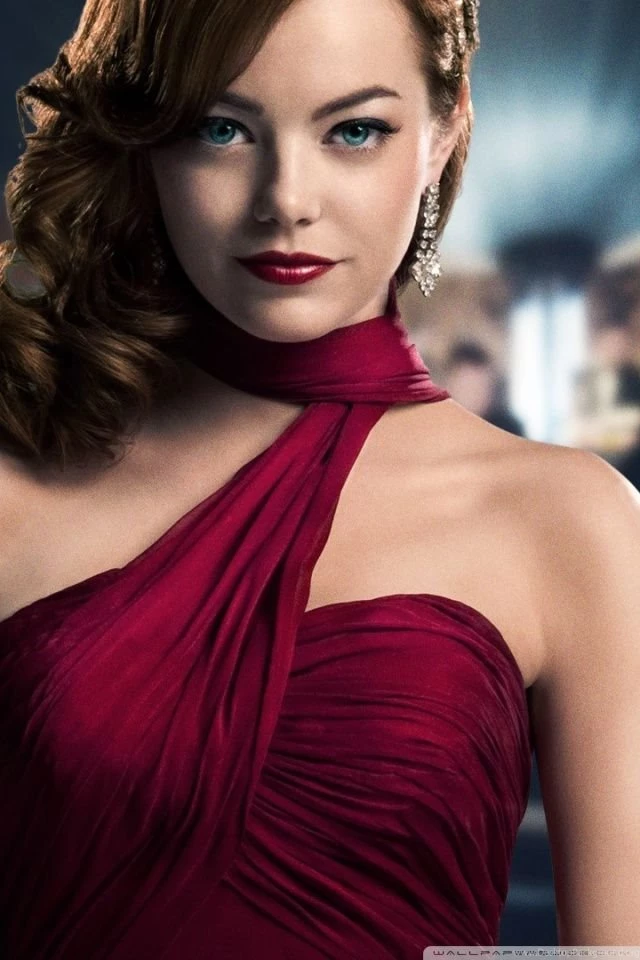 Emma Stone In Red Dress HD Desktop Wallpapers : Widescreen : High ...