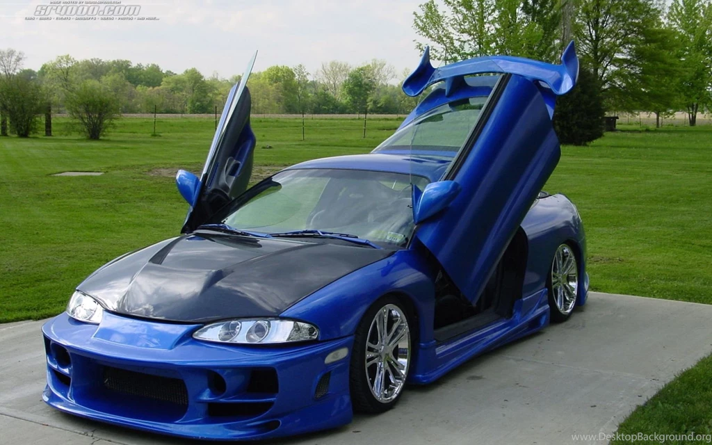 HD Wallpapers Mitsubishi Blue Tuner : Car Wallpapers HD.
