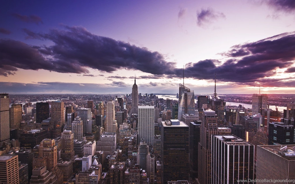 New York City At Dusk , New York