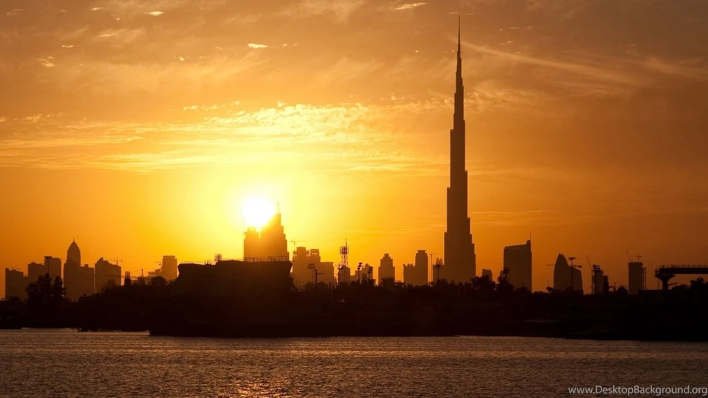 1920x1080 Dubai Sunset Skyline Wallpapers