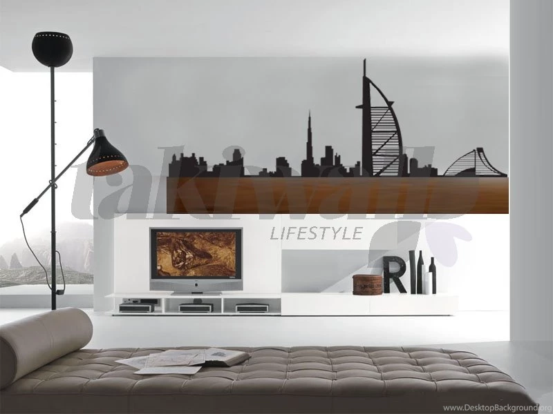 Print Dubai Wall Sticker Dubai Skyline Abstract Shop In Dubai