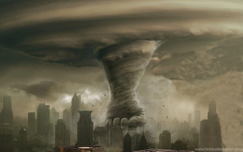 Cityscapes, Storm, Fists, Tornadoes, Vortex, Debris :: Wallpapers