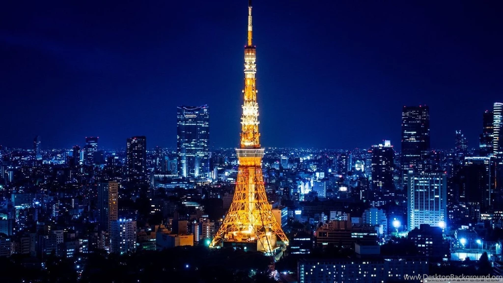 Tokyo Tower At Night HD Desktop Wallpapers : High Definition