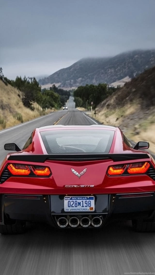 640x1136 2014 Red Chevrolet Corvette Stingray Red Motion Iphone 5 ...