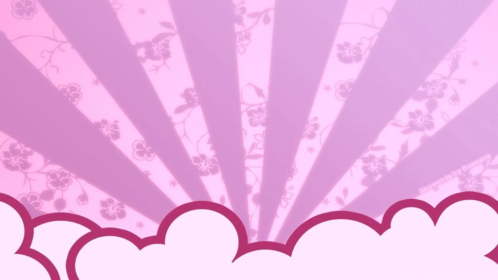 Clouds Digital Art Light Pink Simple Wallpapers (