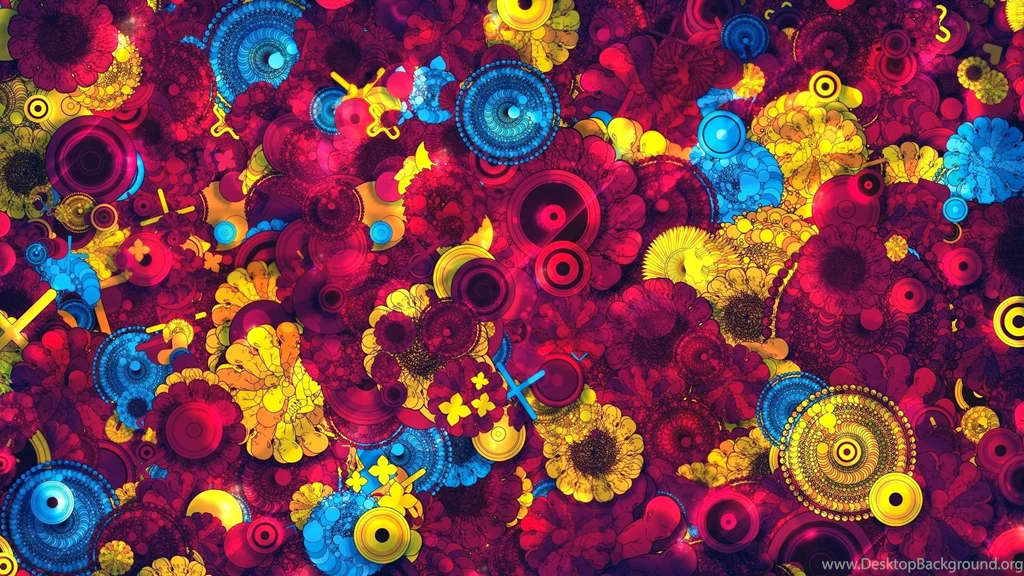 Flower Abundance Abstract Wallpapers