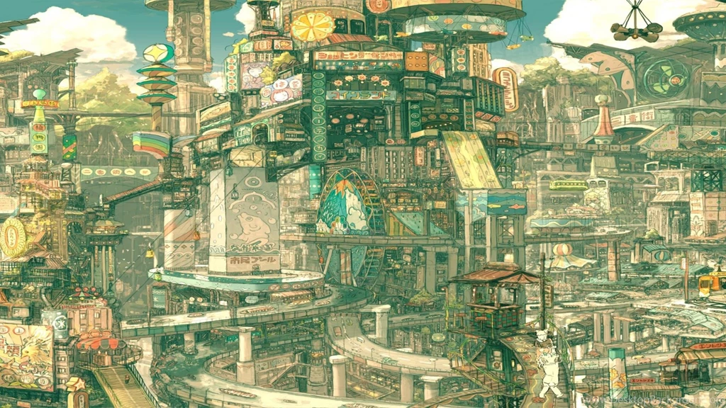 Imperial Boy, Japanese, Futuristic, City, Double, 1920x1080 HD ...