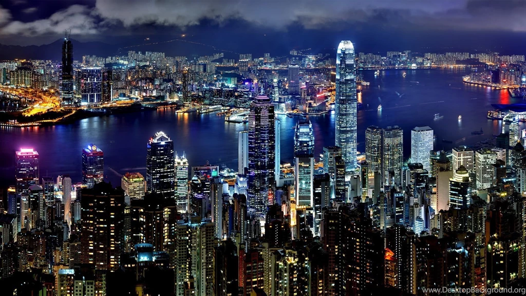 Hong Kong At Night Wallpapers