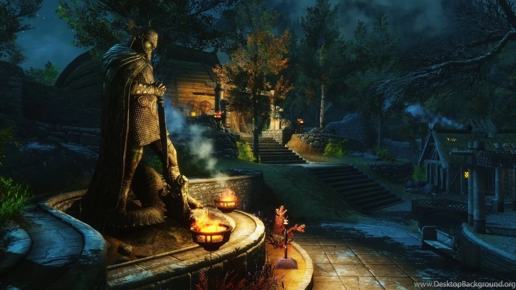 Download 1366x768 Skyrim Talos Wallpapers