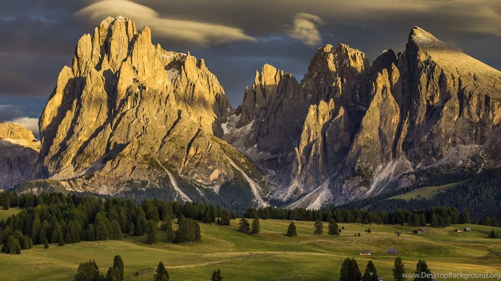 Download Wallpapers 1366x768 Alpe Di Siusi, Italy, Nature ...