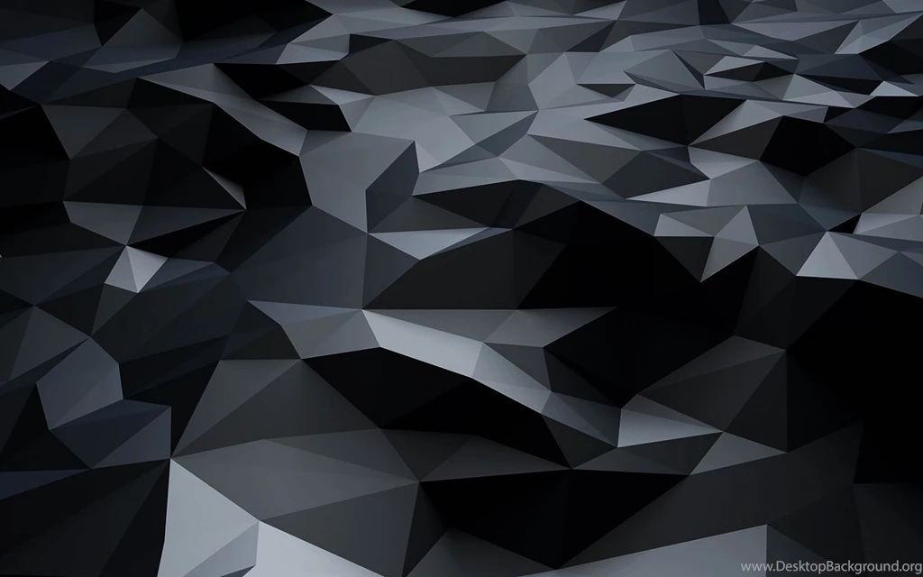 Black 3D Polygons Dark Pattern Ultra HD Wallpaper.jpg