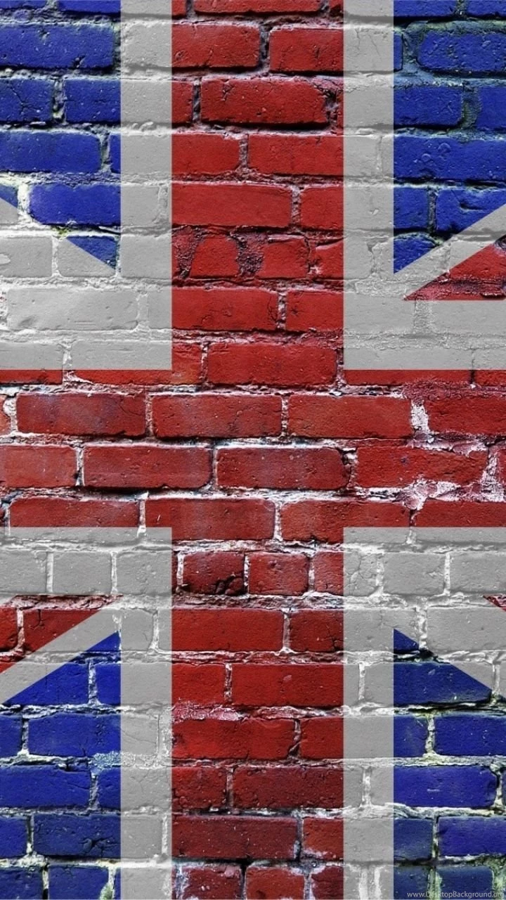 Download Wallpapers 720x1280 United Kingdom, Uk, Bricks, Flag ...