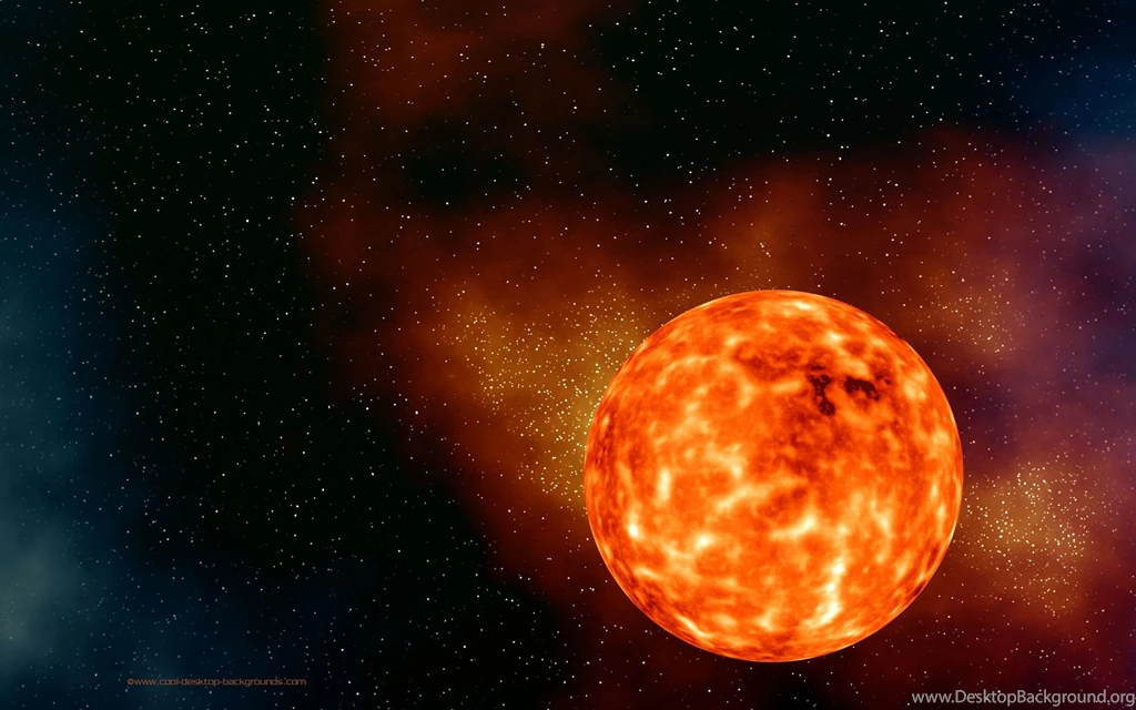 Space, Desktop, Background, Sun, Scifi, Planets, Red, Giant (